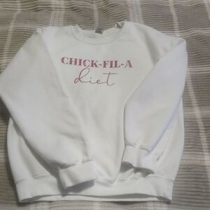 Chick-fil-A White Sweatshirt